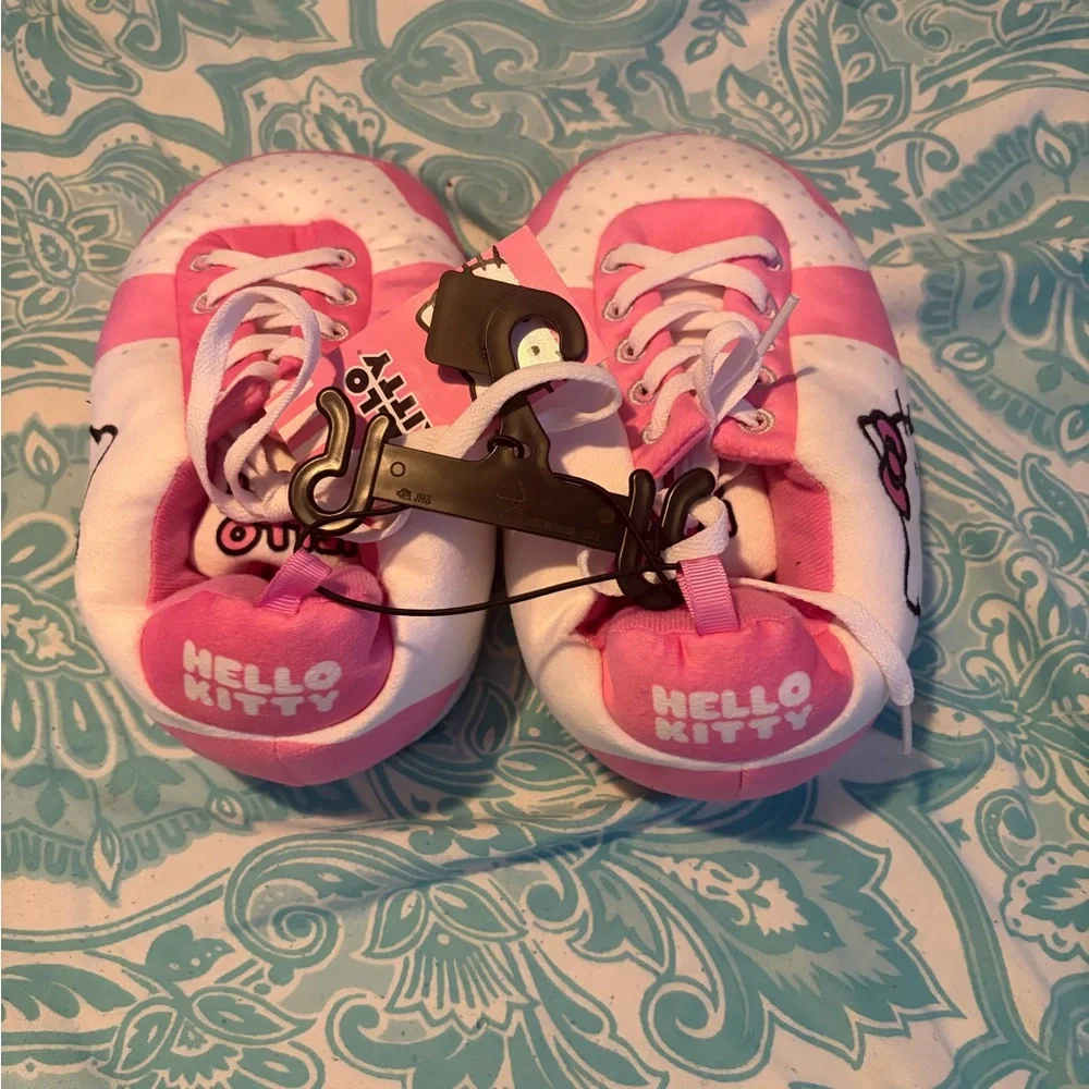 Kids Pink‎ and White Lace-Up Sneakers